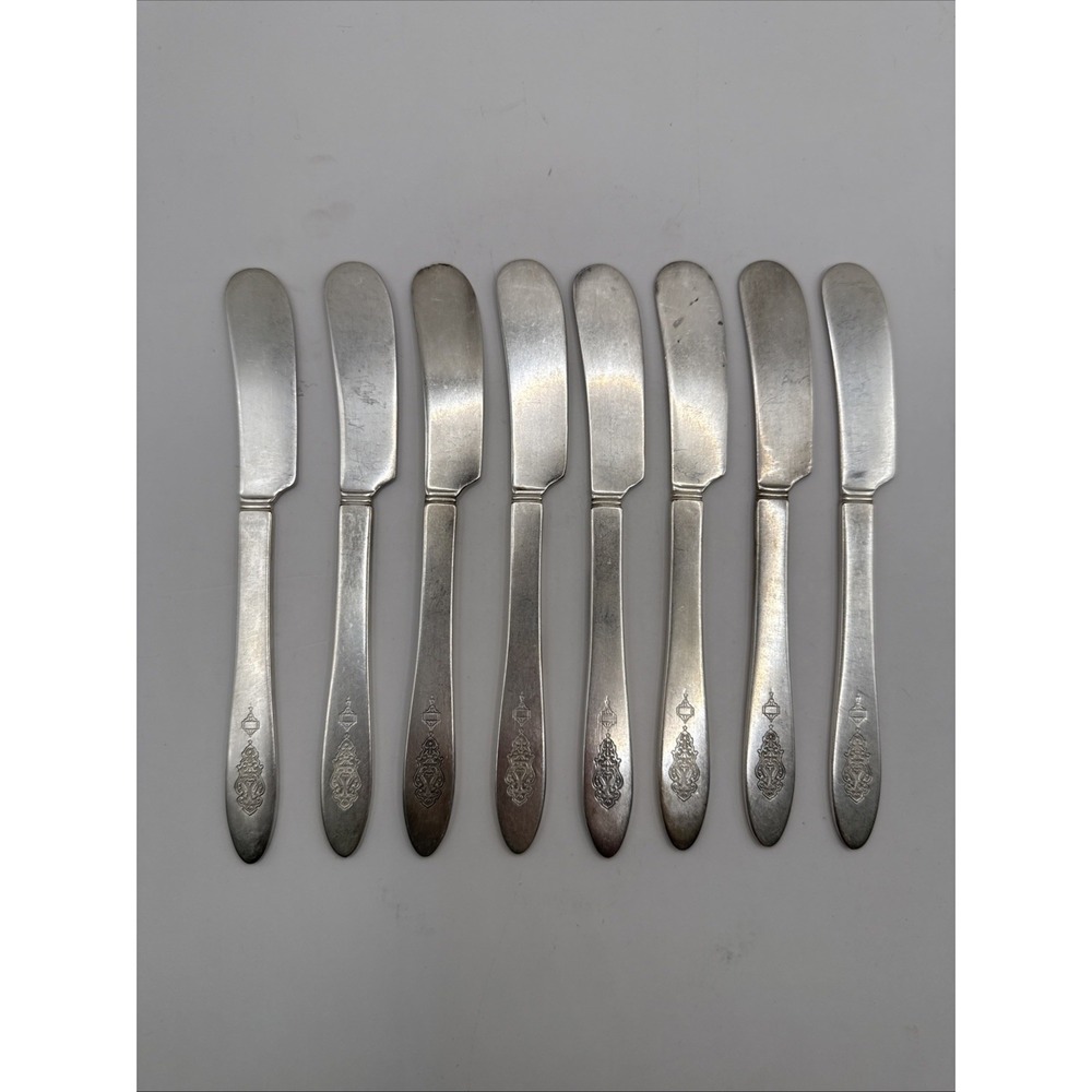 Bird of Paradise‎ Community Silverplate Butter Spreader Pointed 6 1/4" 8pcs 1923